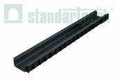 Лоток водоотводный пластиковый PolyMax Basic Dn 100 H55