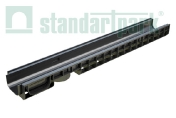 Лоток водоотводный пластиковый PolyMax Basic DN100 H80