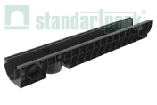 Лоток водоотводный пластиковый PolyMax Basic DN100 H120
