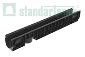 Лоток водоотводный пластиковый PolyMax Basic DN100 H155