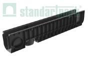 Лоток водоотводный пластиковый PolyMax Basic DN100 H200