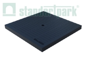 Крышка PolyMax Basic пластиковая (черная) к дождеприемнику 300x300