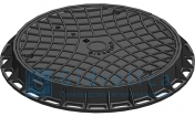 Люк канализационный Gidrolica® Garden, пластиковый тип Л чёрный