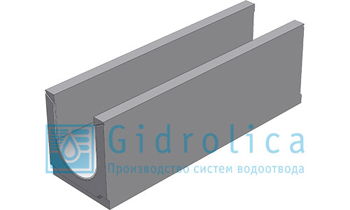 Фото Бетонные лотки DN200 BGU Универсальный лоток бетонный DN200 № 10-0 высота 345 мм без уклона класс С250