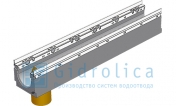 BGU-Z Универсальный лоток бетонный DN100 № 0 с оцинкованной насадкой с вертикальным водосливом без уклона класс E600