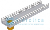 BGF-Z Мелкосидящий лоток бетонный DN150 с оцинкованной насадкой с вертикальным водосливом h 100 мм без уклона класс E600