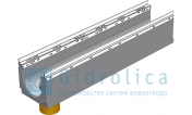 BGU-Z Универсальный лоток бетонный DN150 № 0 с оцинкованной насадкой с вертикальным водосливом без уклона класс E600