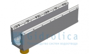 BGU-Z Универсальный лоток бетонный DN150 № 10-0 с оцинкованной насадкой с вертикальным водосливом без уклона класс E600