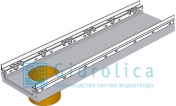 BGF-Z Мелкосидящий лоток бетонный DN200 с оцинкованной насадкой с вертикальным водосливом h 100 мм без уклона класс E600
