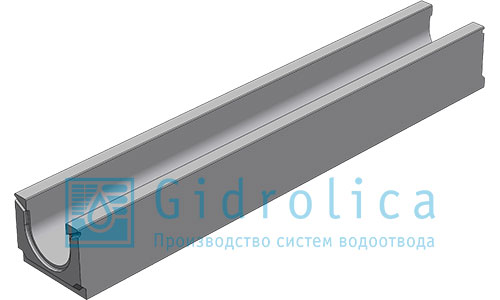 Фото Бетонные лотки DN100 BGU Универсальный лоток бетонный DN100 № 1-10 с уклоном 0,5 % класс С250