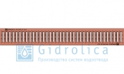 Решётка водоприёмная DN100 Gidrolica Standart РВ-10.13,6.100 штампованная медная класс А15