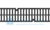 Решётка водоприёмная DN100 Gidrolica Super РВ-10.14.50 щелевая чугунная  ВЧ класс D400