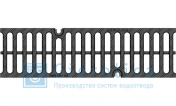 Решётка водоприёмная DN100 Gidrolica Super РВ-10.14.50 щелевая чугунная  ВЧ класс Е600