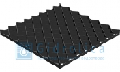 Решётка газонная 600х600х40 Gidrolica® Eco Pro Рг-60.60.4 пластиковая чёрная класс С250
