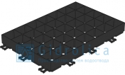 Газонная решётка 600х400х64 Gidrolica® Eco Super Рг-60.40.6,4 пластиковая чёрная класс D400
