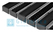 Придверные решётки Gidrolica Step резина/щётка 390×590 класс А15