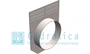 Заглушка торцевая стальная Gidrolica BGU DN200 (СО-200мм)с водосливом ЗТв 20 - 25,5. 36. 0,125