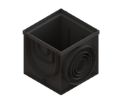 Пластиковый дождеприемник-пескоуловитель PolyMax Basic 400х400