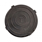 Люк круглый тяжелый Gidrostok Lk-780/645-120/60 полимерпесчаный С150